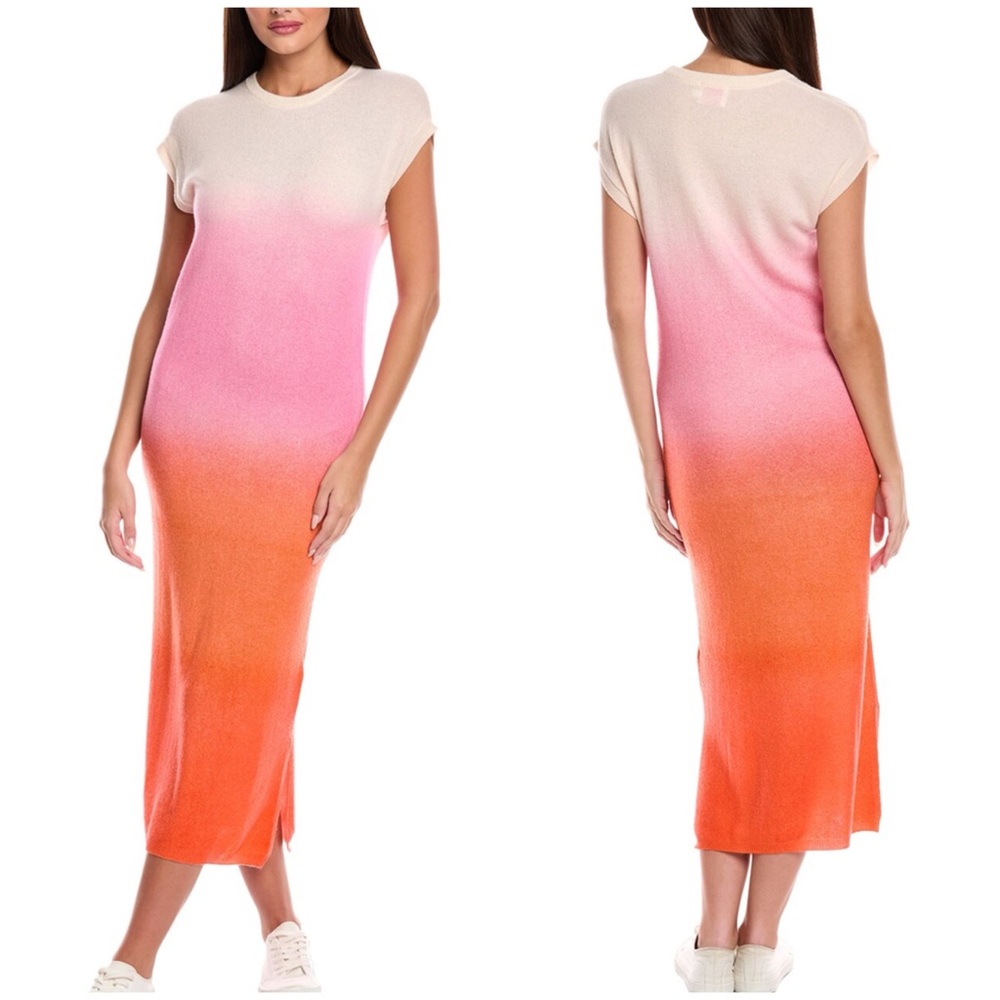 100% Cashmere Brodie Bali print maxi tees dress